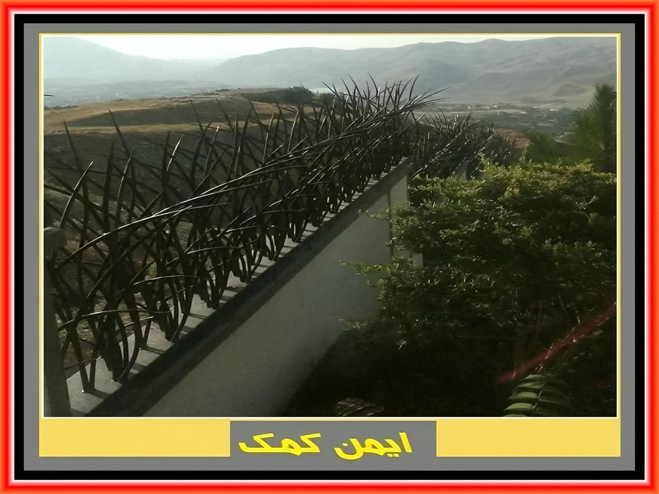 حفاظ کشی دیوار باغ