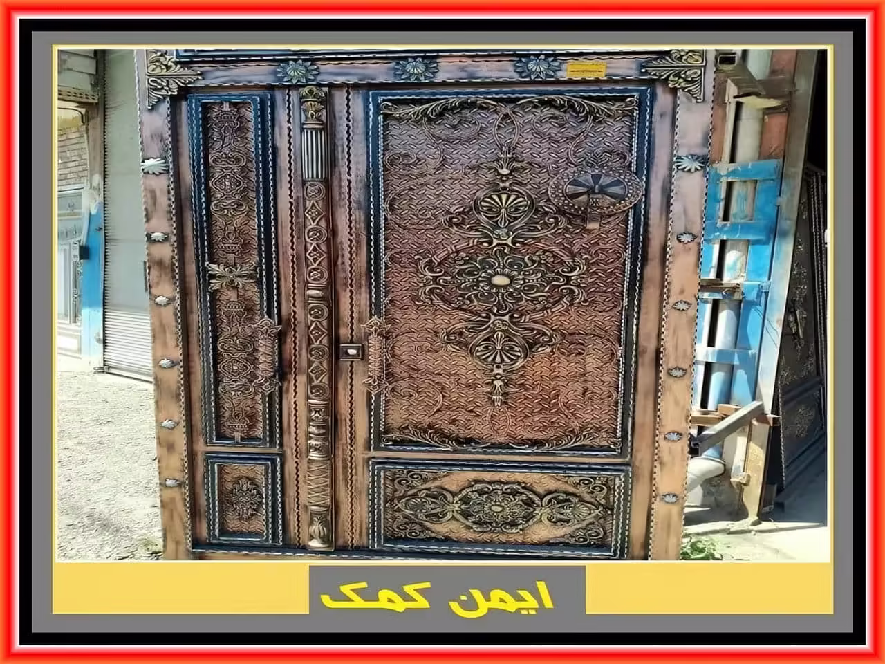 درب ورودی عابر تک لنگه