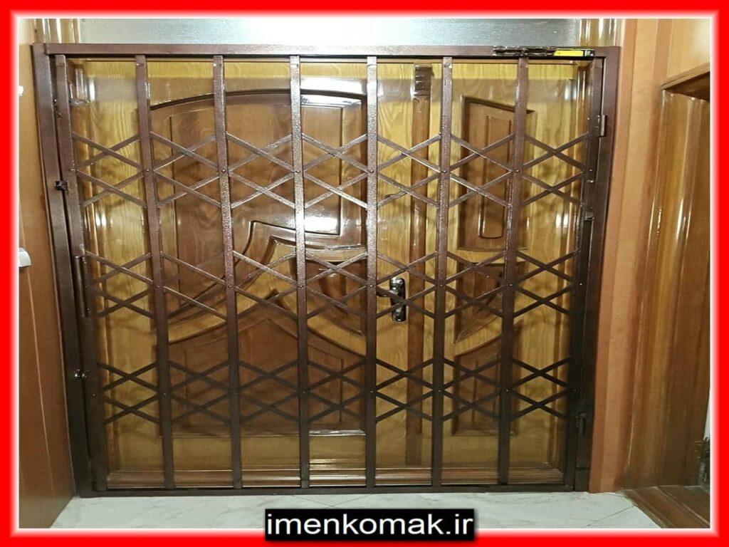درب آکاردئونی آپارتمان کارخانه ایمن کمک