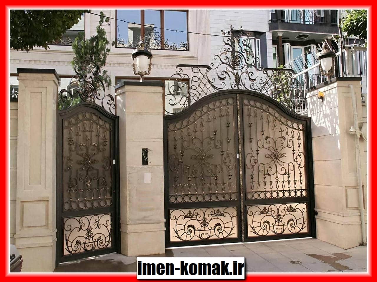 انواع درب فرفورژه و آهنی برای حیاط و باغ