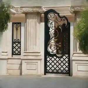 درب فلزی ارغوان کلاسیک لوکس