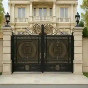 درب فلزی ارکیده فرفورژه کلاسیک