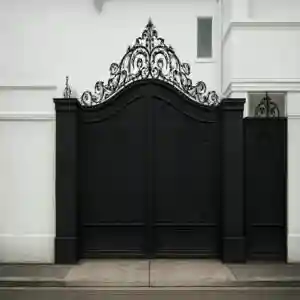درب فلزی غنچه باغ ویلا