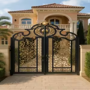 درب فلزی میخک فرفورژه کلاسیک