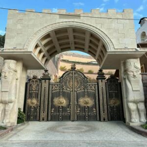 درب حیاط آهنی فلزی مدرن