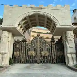 درب حیاط آهنی فلزی مدرن