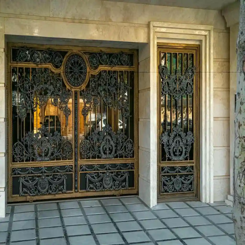 قیمت درب فلزی ورودی ویلا شیک