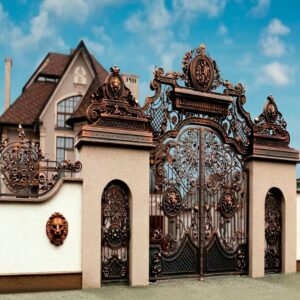 خرید درب پارکینگ فرفورژه کلاسیک لوکس