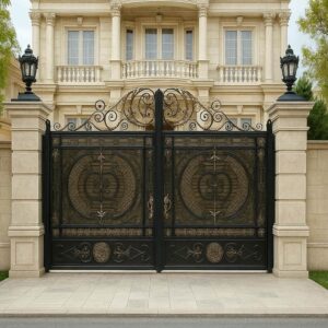 درب فلزی ارکیده فرفورژه کلاسیک
