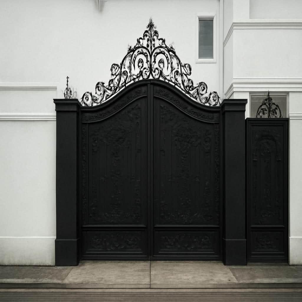 درب فلزی غنچه باغ ویلا