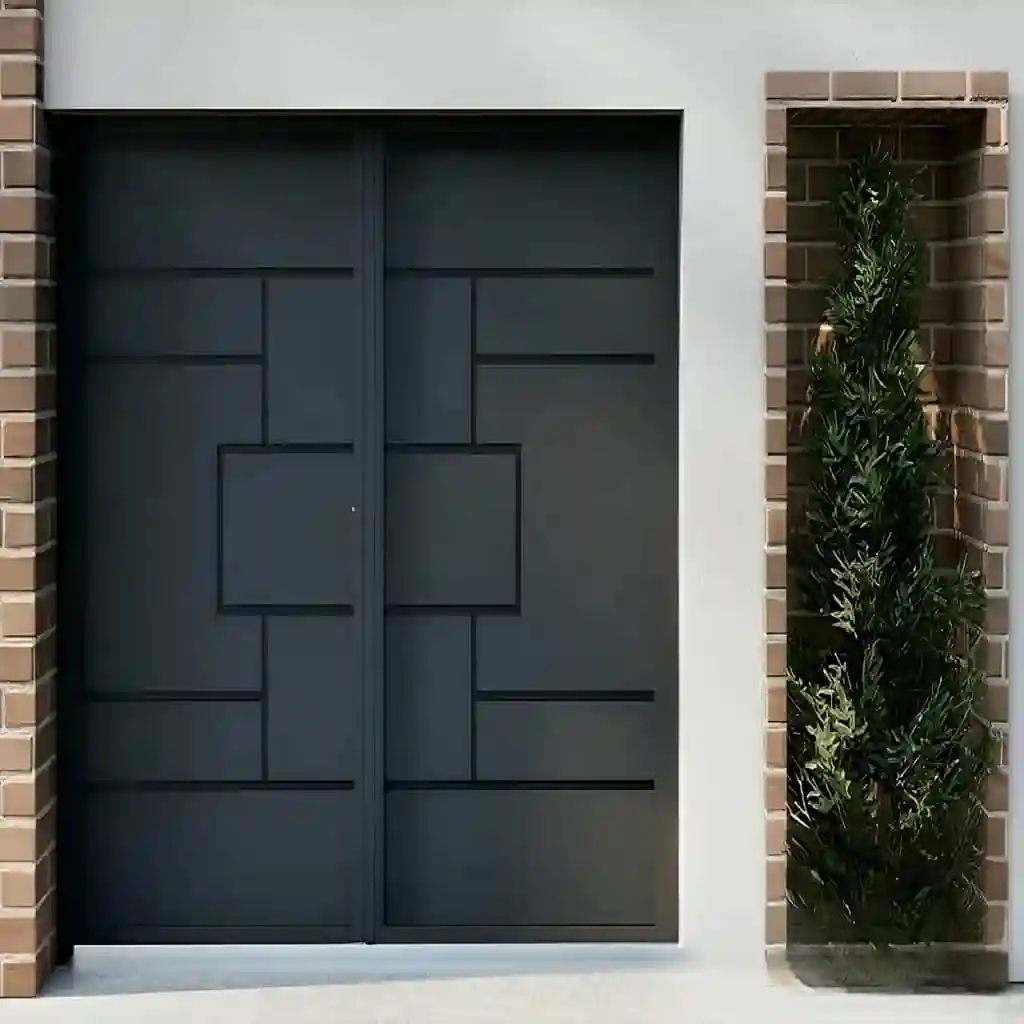 خرید درب مدرن دیلایت مستطیل رنگ کوره ای