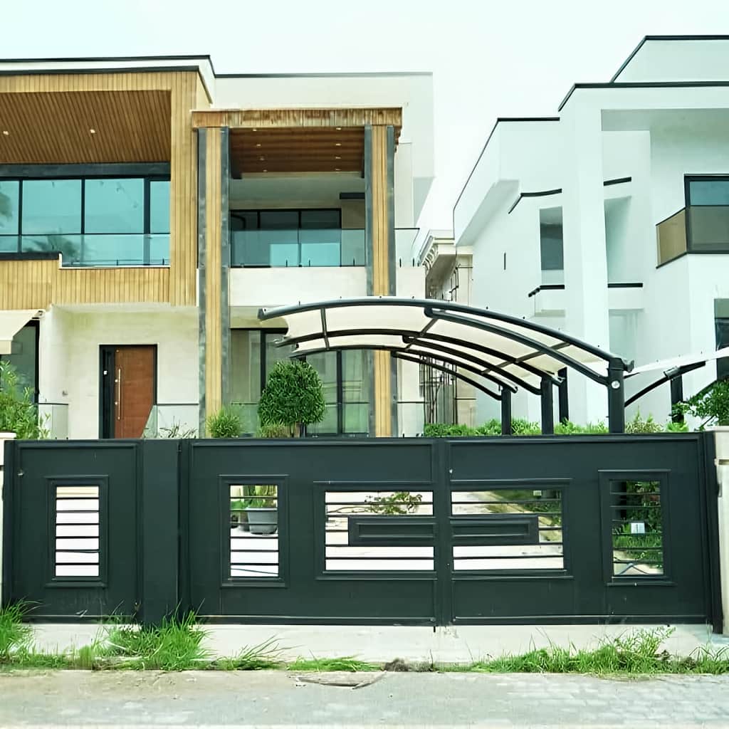 فروش درب مدرن لیلاک ورودی باغ