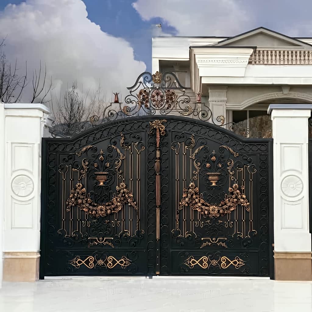 نصب درب فلزی موناکو با قفل برقی