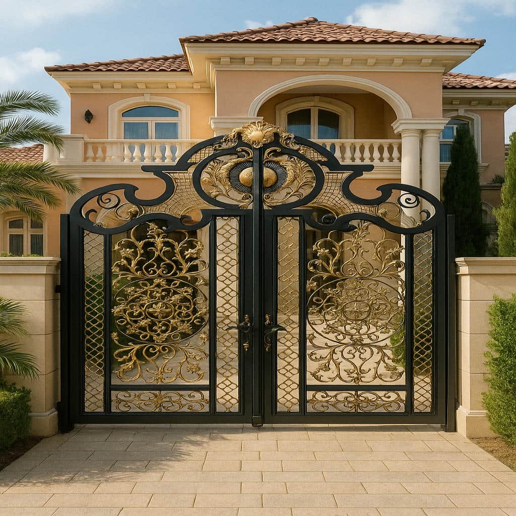 درب فلزی میخک فرفورژه کلاسیک