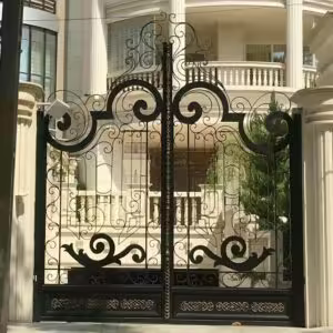 درب فلزی نگین فرفورژه لوکس