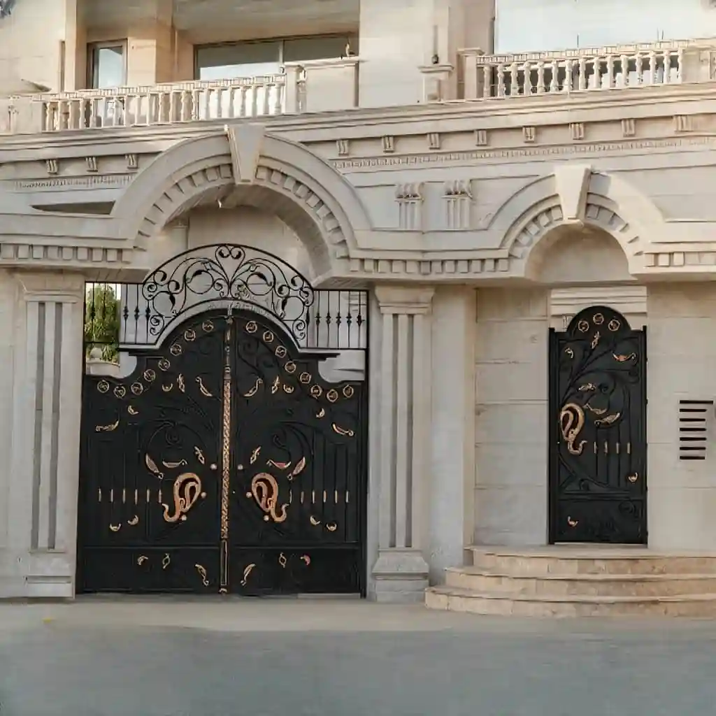 خرید درب فلزی پروانه حیاط ویلا