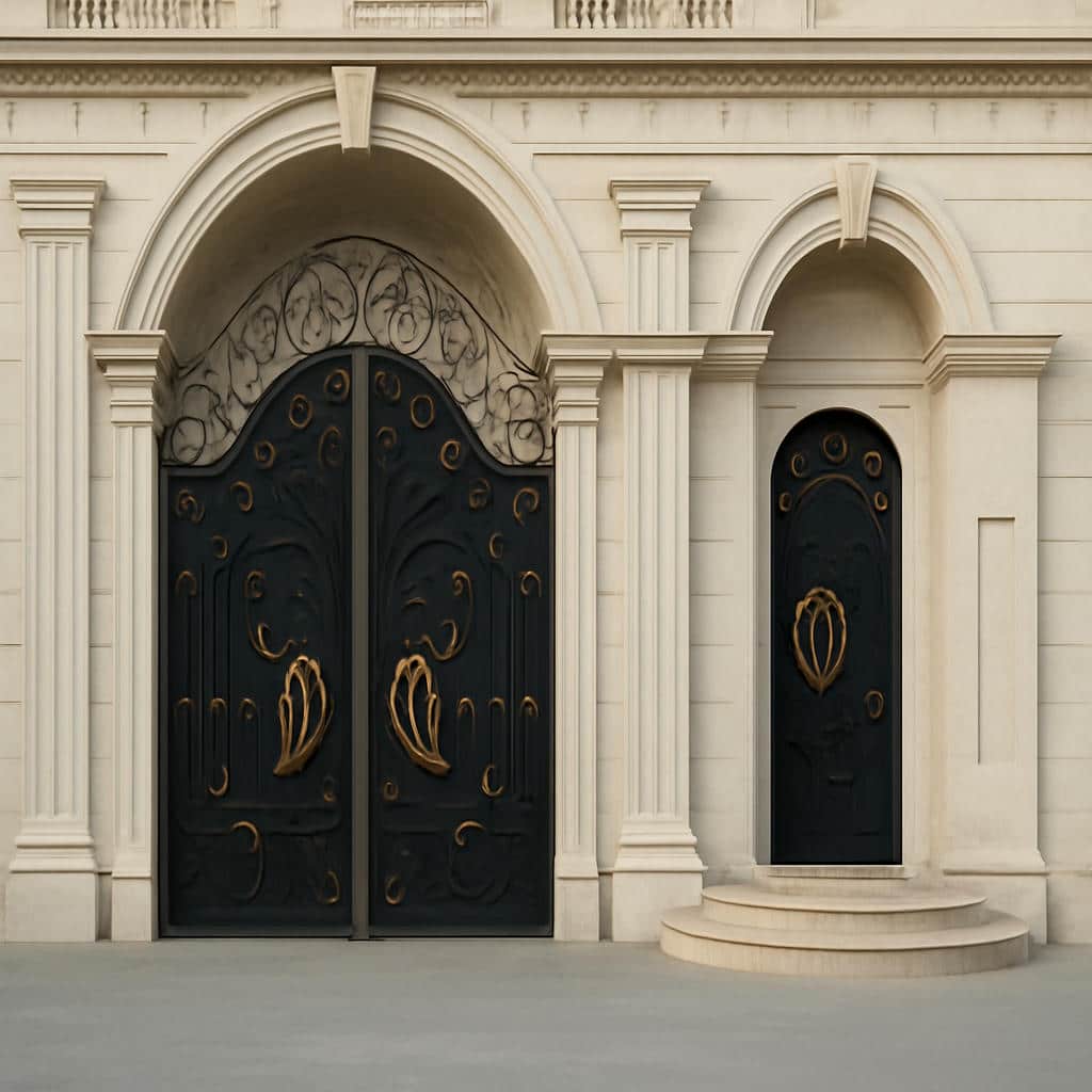 فروش درب فلزی پروانه برای باغ و ویلا