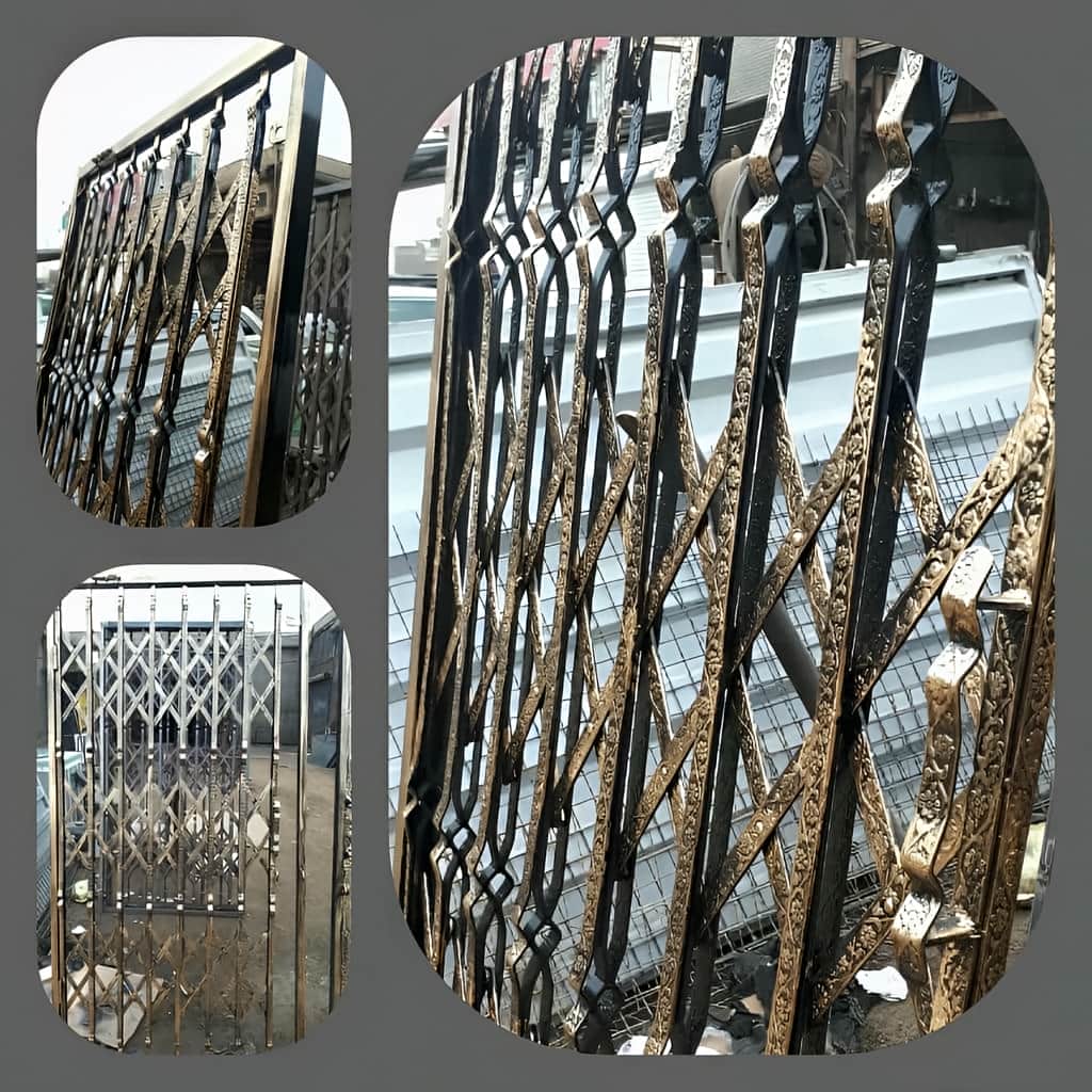 خرید حفاظ پشت درب آکاردئونی سه‌گل در ساری