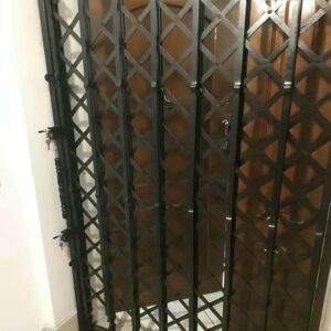 حفاظ پشت درب آکاردئونی در طالقان