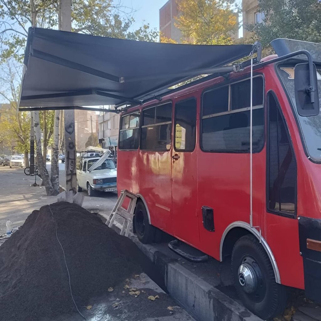 نصب سایبان برقی اتوماتیک ریموت در کرمان