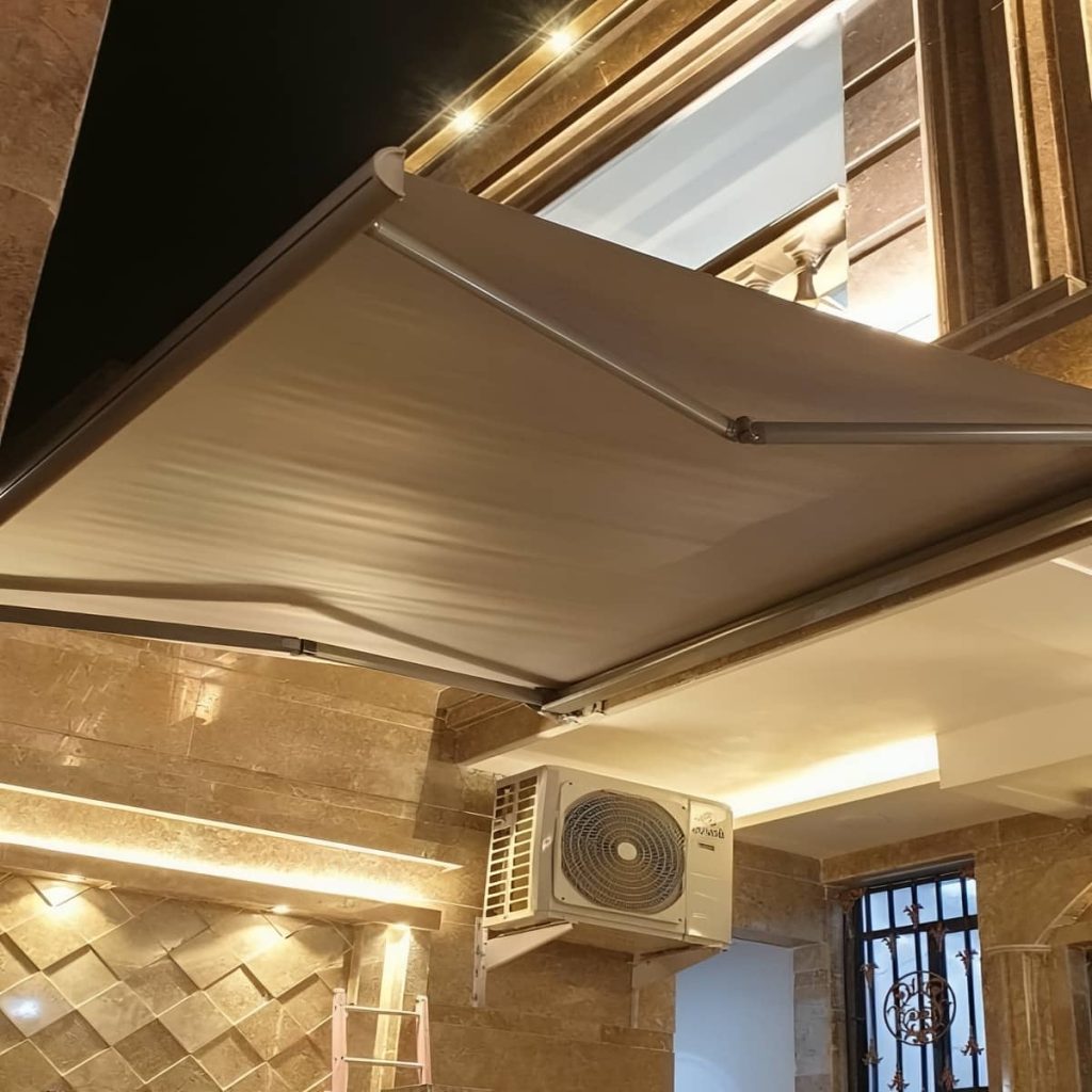 سایبان برقی اتوماتیک در شهرکرد