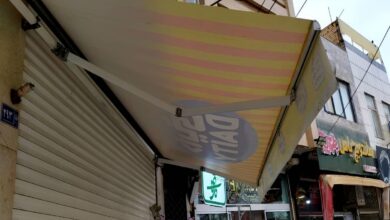سایبان برقی اتوماتیک در بندر لنگه