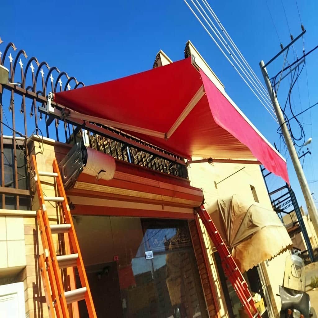 سایبان برقی اتوماتیک در بندر دیلم