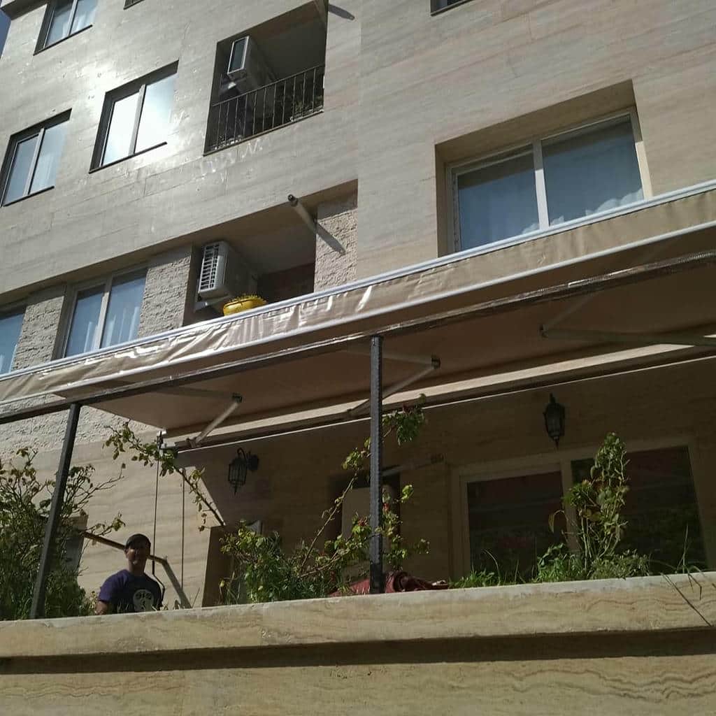 سایبان برقی اتوماتیک در قزوین