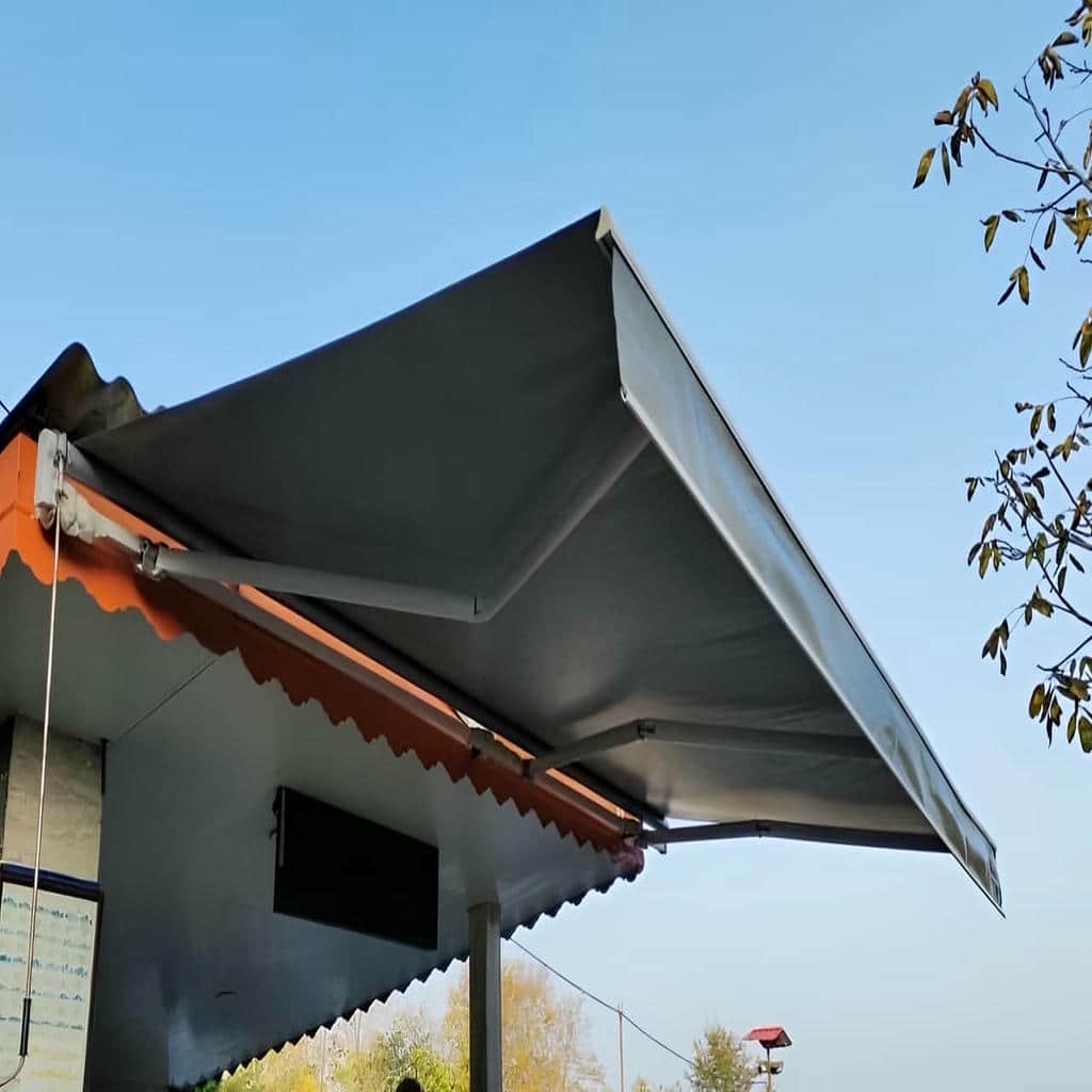 قیمت سایبان برقی اتوماتیک پارچه ضدآب در محمودآباد