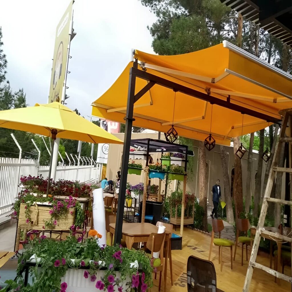 نصب سایبان برقی اتوماتیک ریموت در استان خوزستان