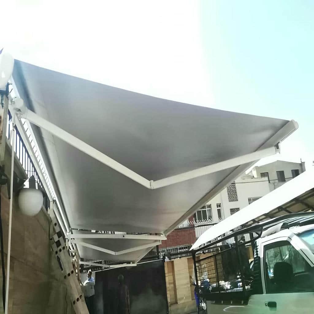 نصب سایبان برقی اتوماتیک تراس در فردیس کرج