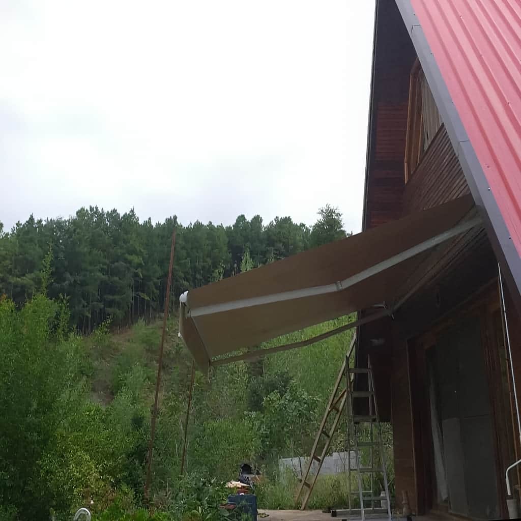 نصب سایبان برقی اتوماتیک ریموت کنترل در بندر لنگه