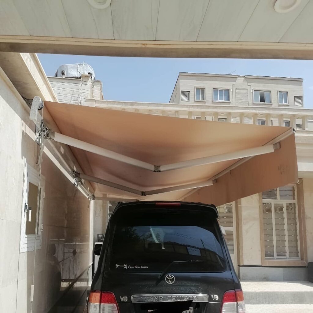 نصب سایبان برقی اتوماتیک ضدزنگ در محمودآباد