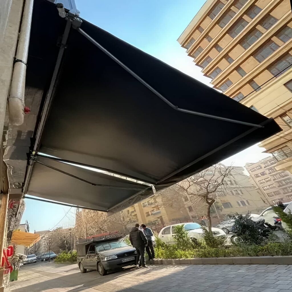خرید سایبان برقی اتوماتیک نصب اصولی در آبسرد