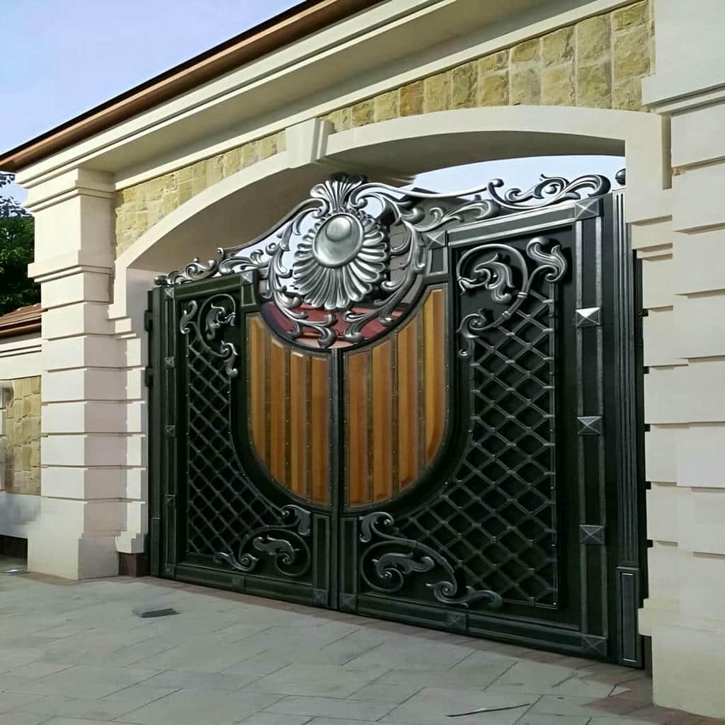 خرید درب حیاط فلزی ویلایی ساده در اشتهارد