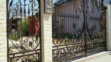 درب حیاط فلزی ویلایی در مشهد