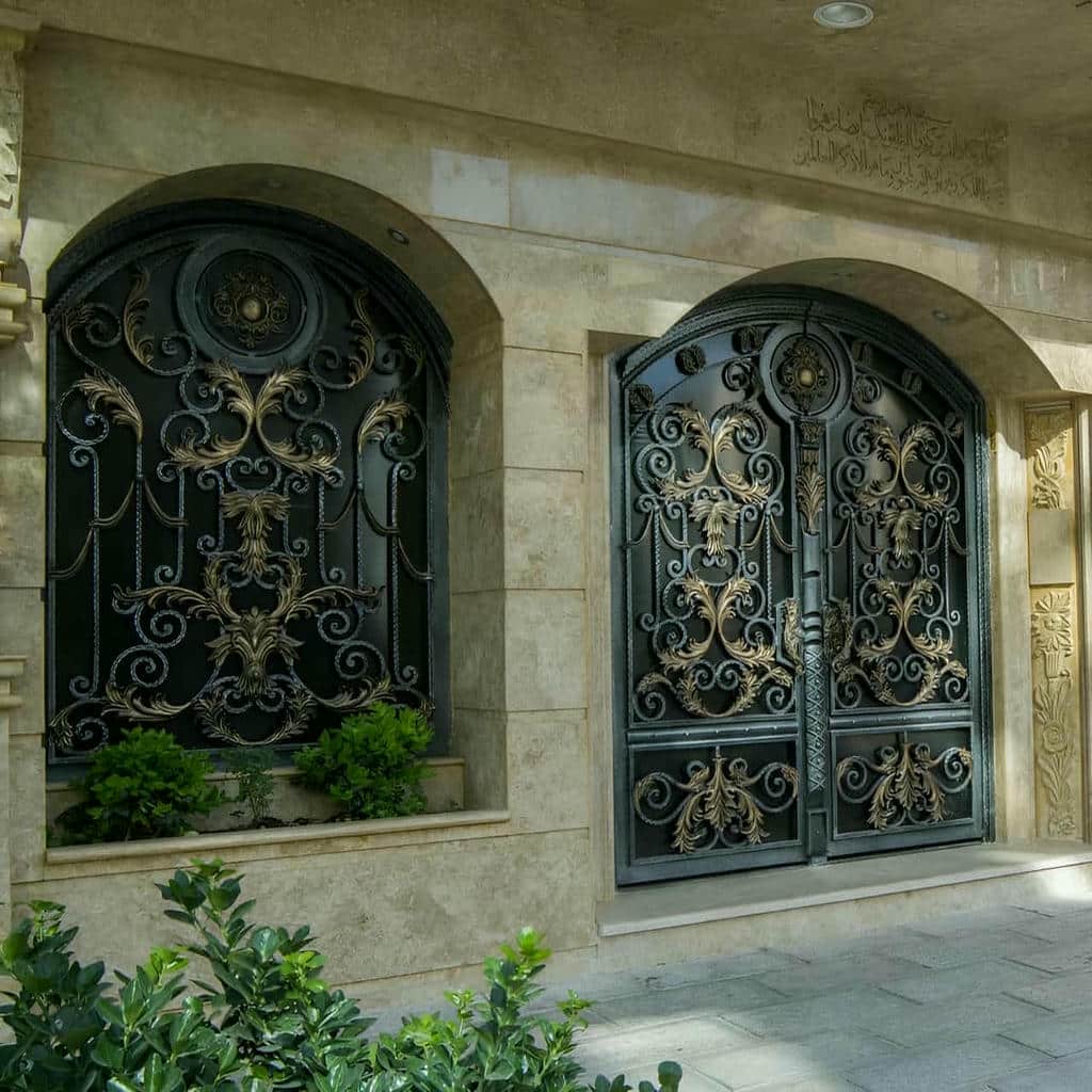 خرید درب حیاط فلزی ویلایی ساده در کیش