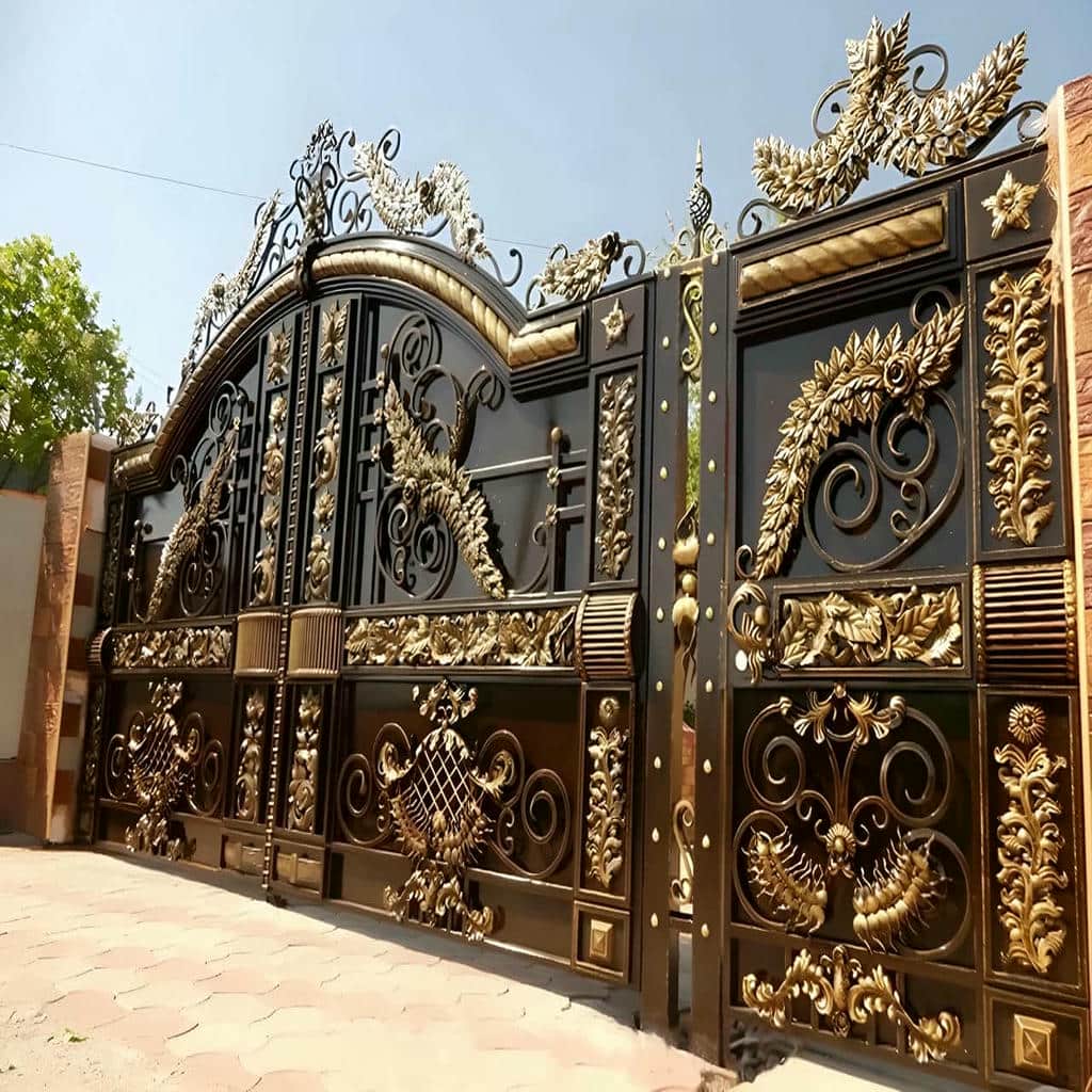 نصب درب حیاط ویلایی مدرن در مریوان