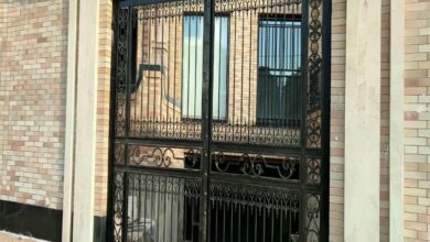 درب حیاط فلزی ویلایی در ایرانشهر