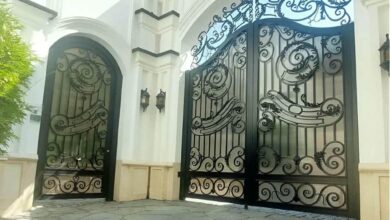 درب حیاط فلزی ویلایی در قشم