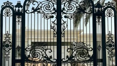 درب حیاط فلزی ویلایی در مهرشهر کرج