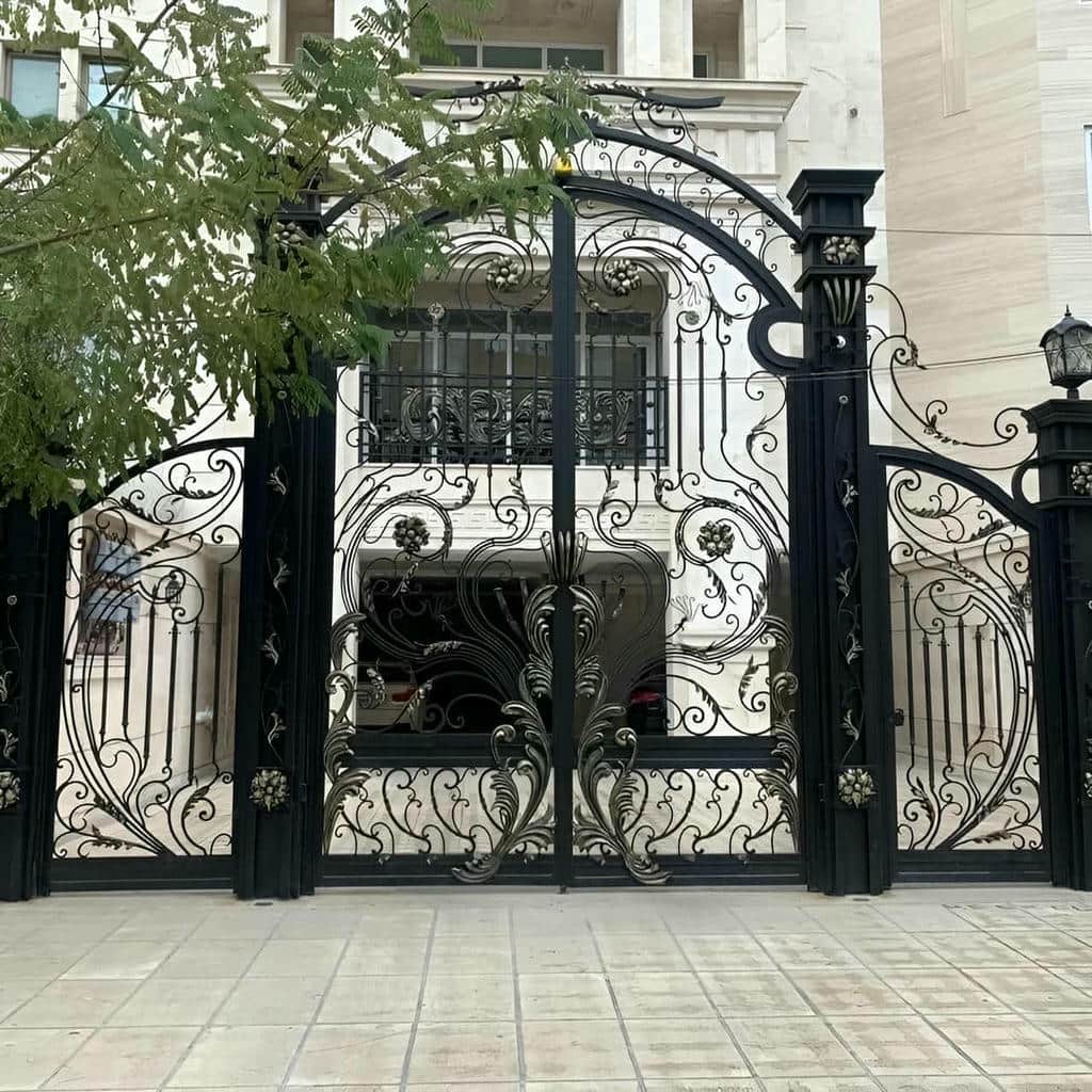 قیمت درب حیاط فلزی ویلایی فرفورژه در مشهد