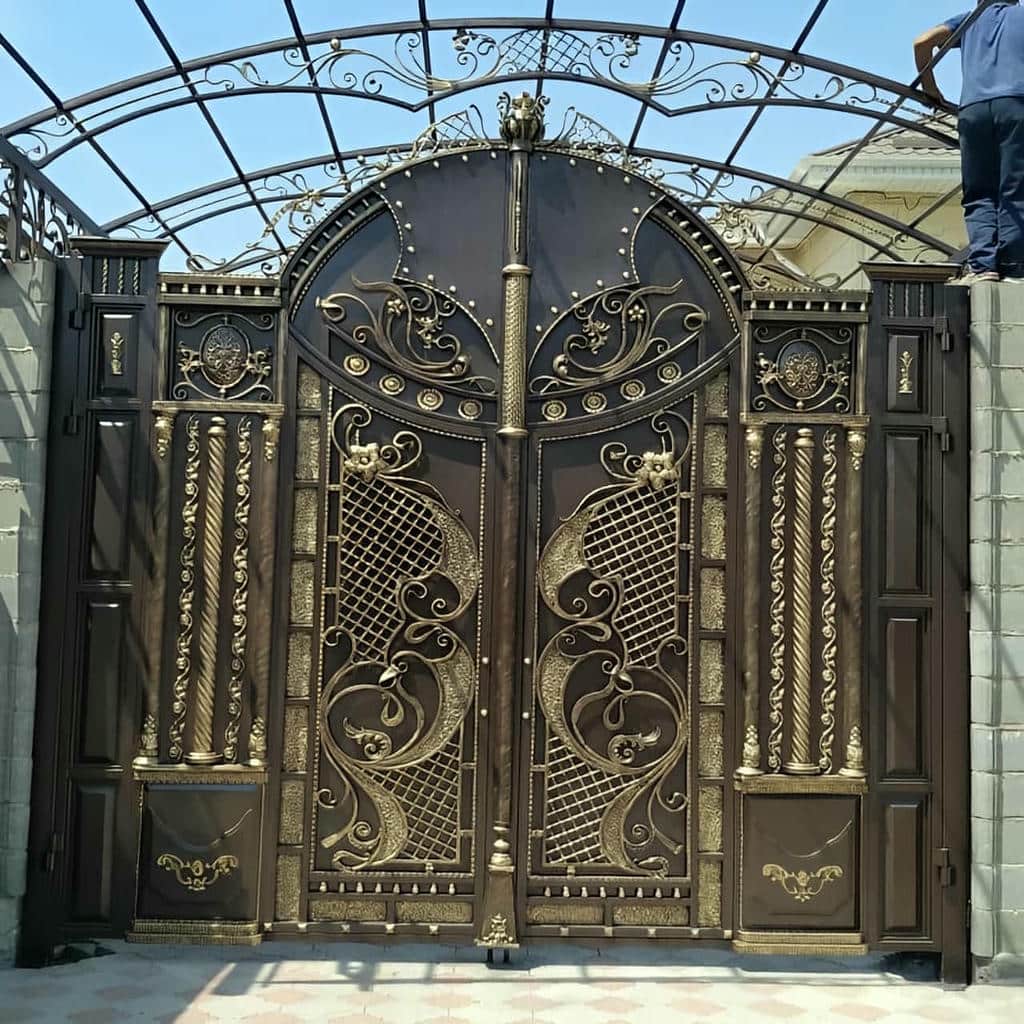 قیمت درب حیاط فلزی ویلایی فرفورژه در ایلام