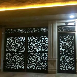 درب حیاط فلزی ویلایی در شیراز