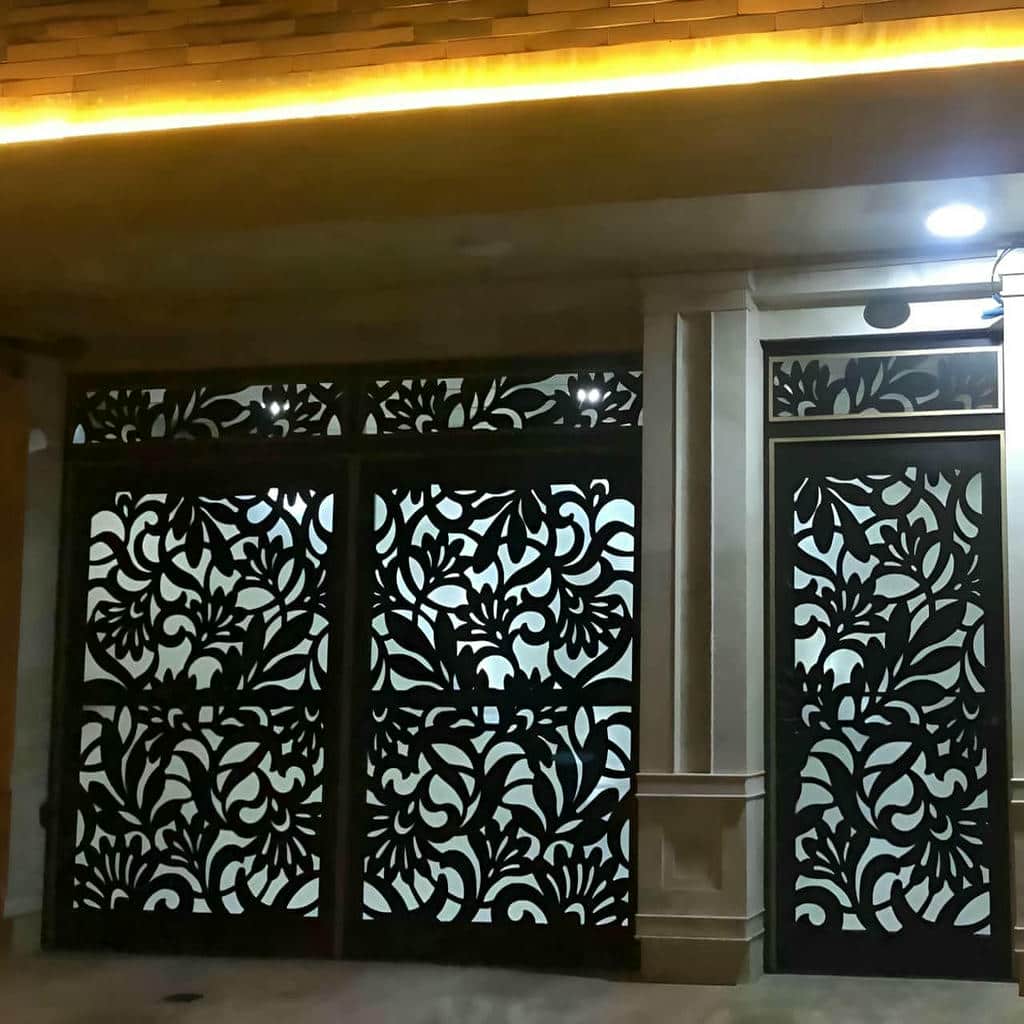 درب حیاط فلزی ویلایی در شیراز