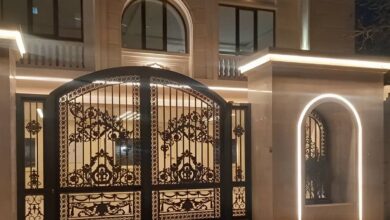 درب حیاط فلزی ویلایی در بومهن