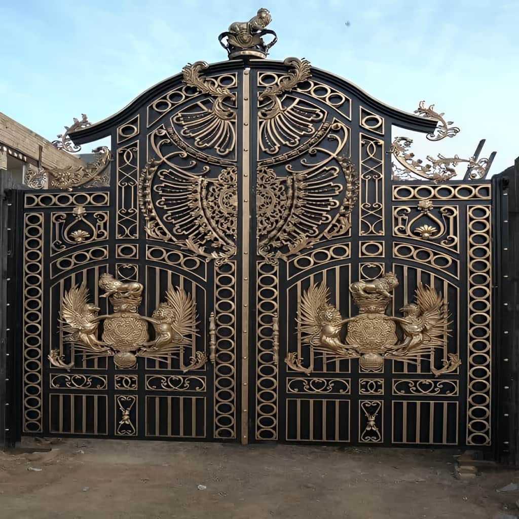 درب حیاط فلزی ویلایی در اشتهارد