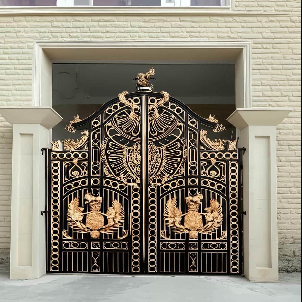 نصب درب حیاط فلزی ویلایی ساده در نظرآباد