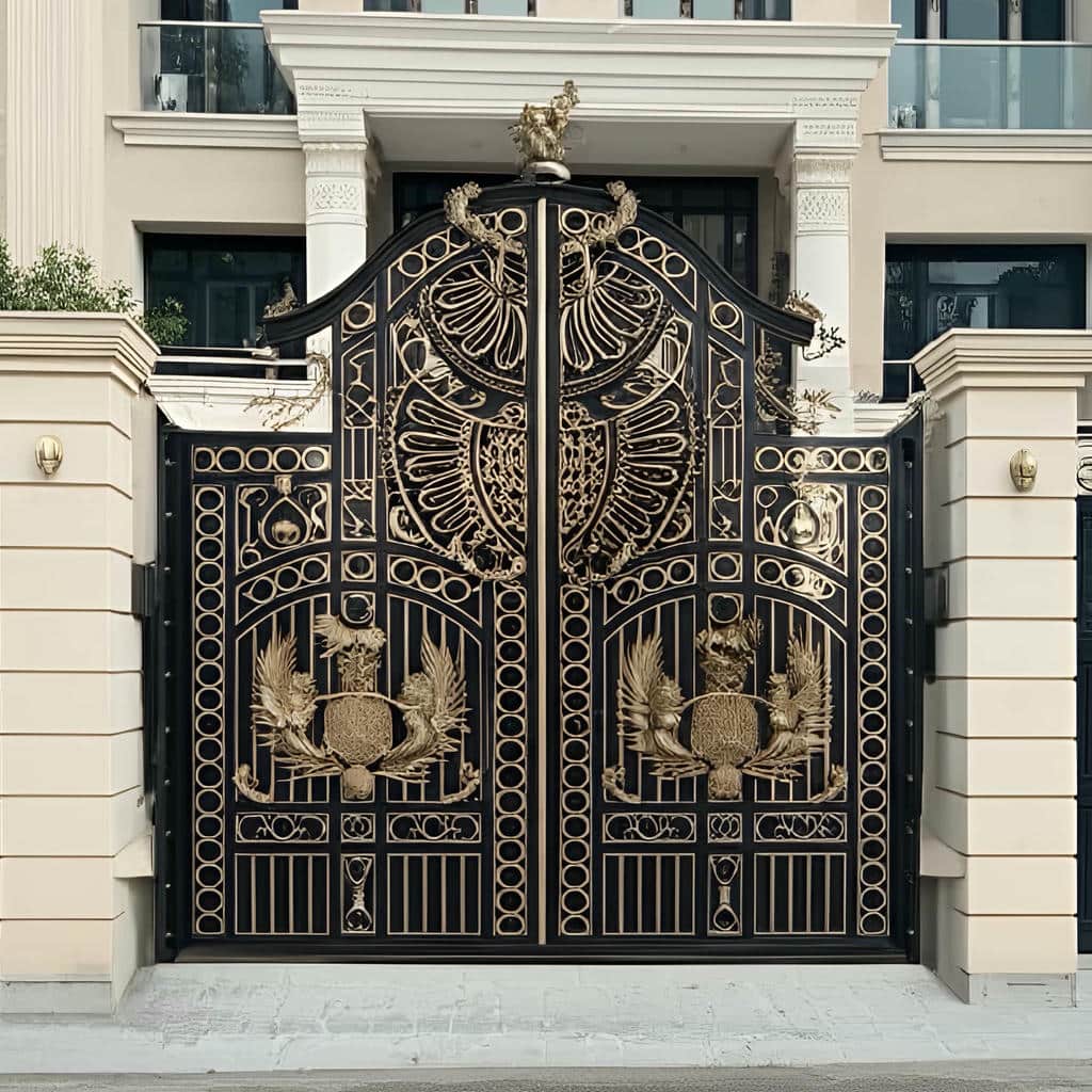 نصب درب حیاط ویلایی مدرن در سیرجان