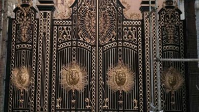 درب حیاط ویلایی در کرمانشاه